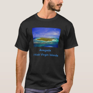 Anegada öar B.V.I. Utslagsplats/flagga Tee Shirt
