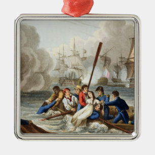 Anekdot på striden av Trafalgar Julgransprydnad Metall