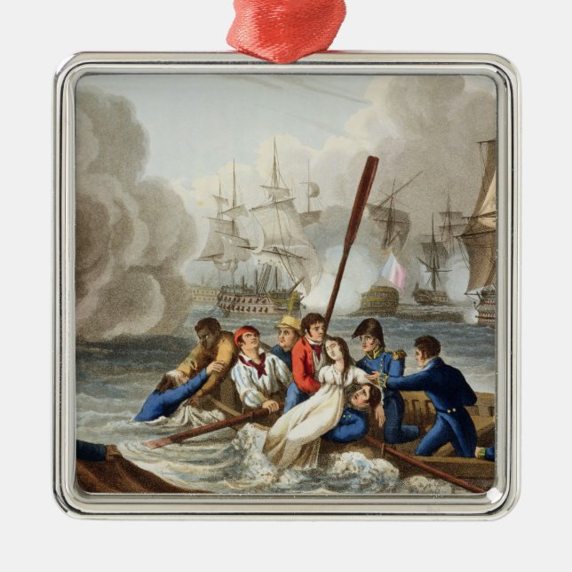 Anekdot på striden av Trafalgar Julgransprydnad Metall (Framsidan)
