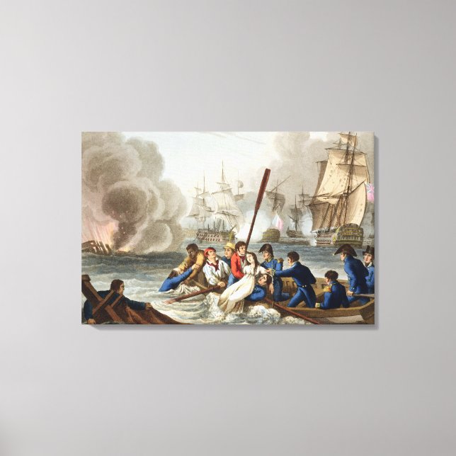 Anekdot vid slaget vid Trafalgar Canvastryck (Framsida)