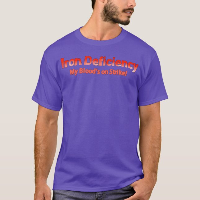 anemi järnbrist citat rolig t shirt (Framsida)
