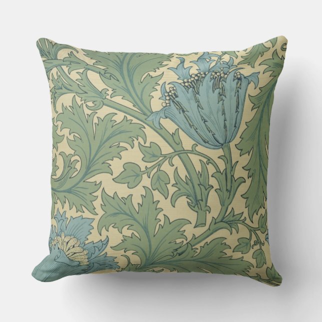 "Anemon" design (textilen) Kudde (Framsida)