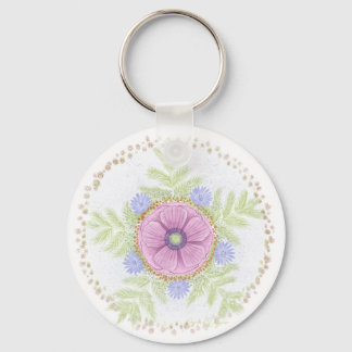 Anemon, Endiveblommor, Malört och Mandler Nyckelring