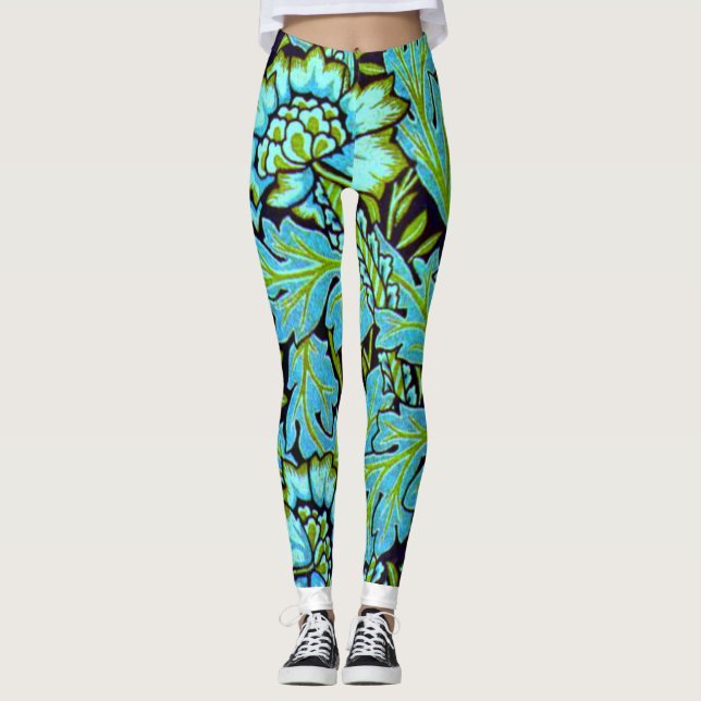 Anemon i Soft Turcos Blue Leggings (Framsida)