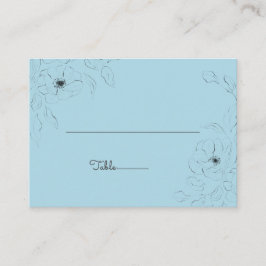 Anemon på Blekens blå bakgrund~Flyttad Placeringskort