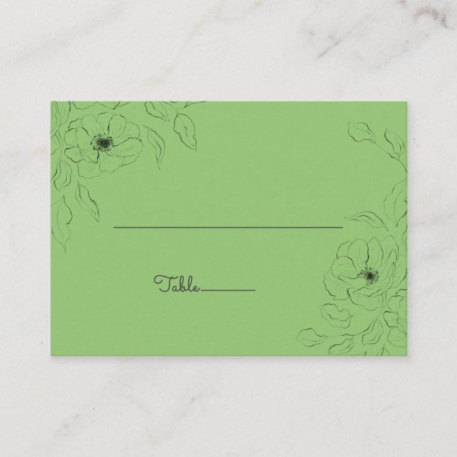 Anemon på ett platt platta kort i bakgrunden till  (Framsida)