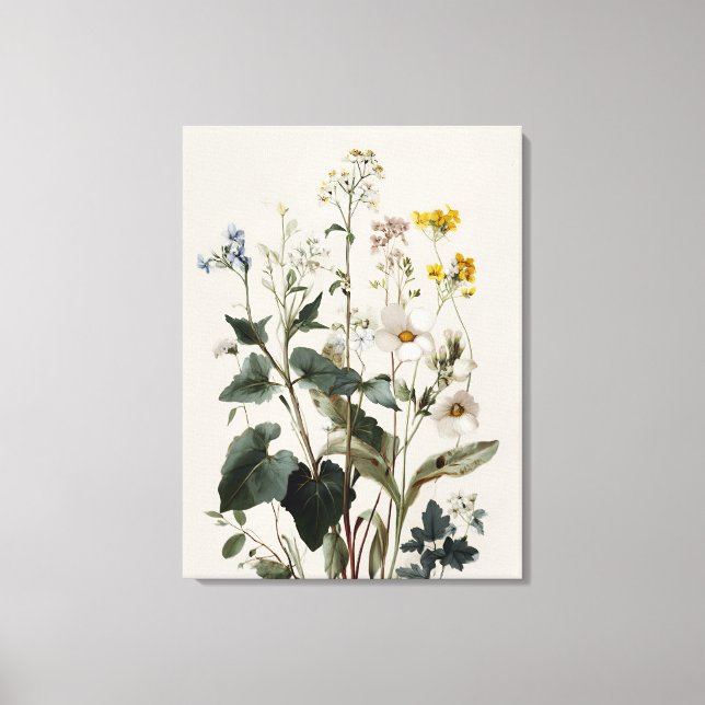 Anemon Vildblommssamling Canvastryck (Framsida)