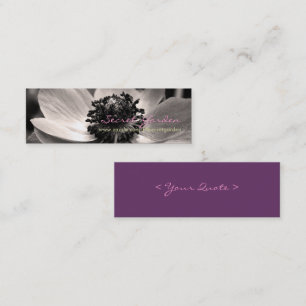 Anemone 1 Floral Photography-Affärskort Mini Visitkort