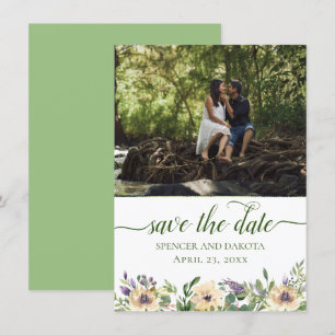 Anemone Blommigt Lila Cream Boho Greenery Photo Spara Datumet