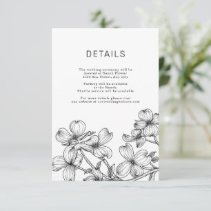 Anemone Bouquet Bröllop-kort Tilläggskort