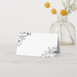 Anemone Bouquet Bröllop Placeringskort