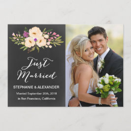 Anemone Bröllop, meddelande om vattenfärg i kalkbr Inbjudningar