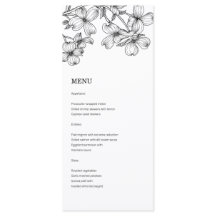 Anemone Bröllop Menu