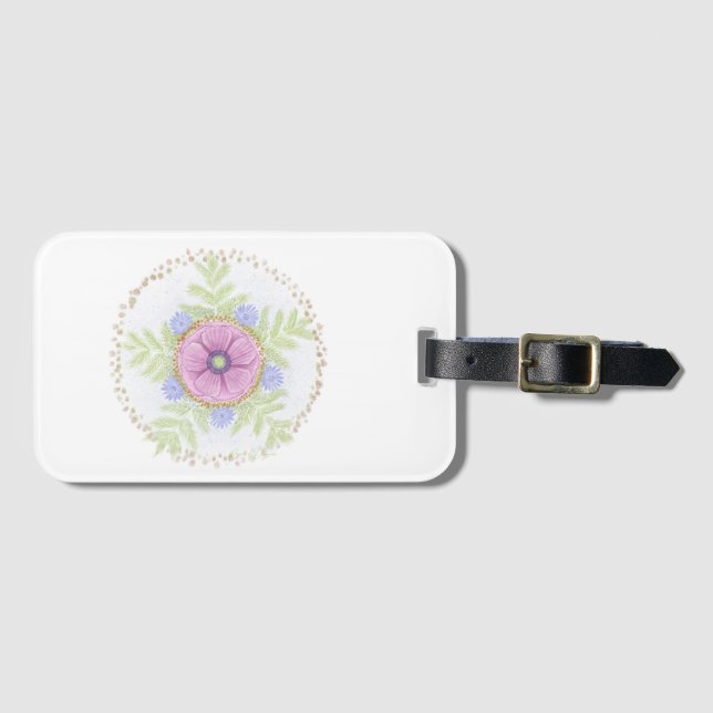 Anemone, Endive Flowers, Wormwood and Almonds Bagagebricka (Framsida horisontal)
