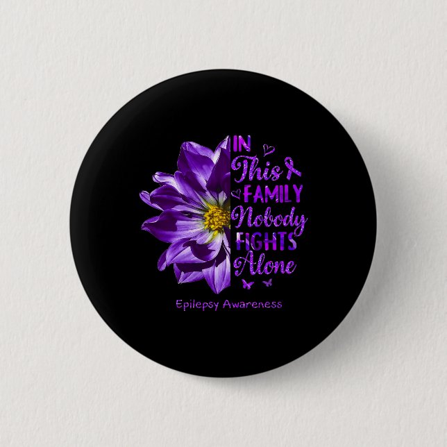 Anemone Epilepsy Awareness Costumes No Fight Knapp (Framsida)