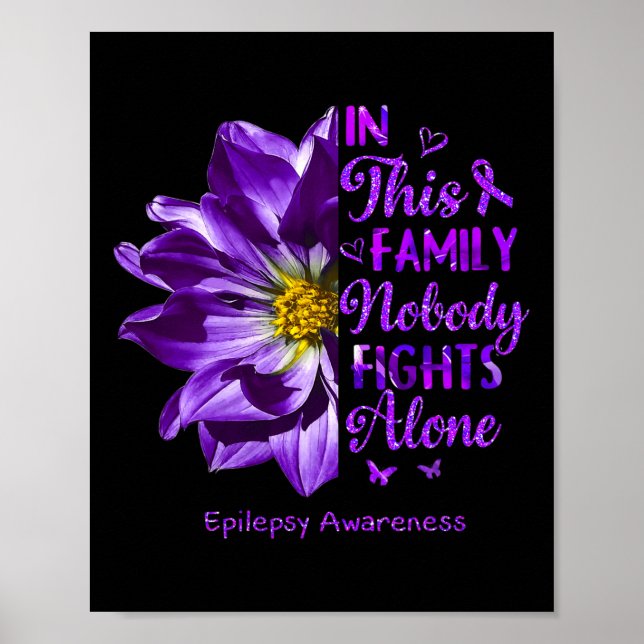 Anemone Epilepsy Awareness Costumes No Fight Poster (Framsidan)