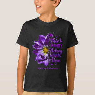 Anemone Epilepsy Awareness Costumes No Fight T Shirt