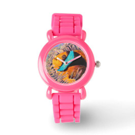 Anemone Fish Girl's Rosa Glitter Armbandsur
