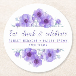 Anemone lila Blommor firande underlägg