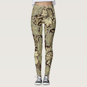 Anemone Mönster av William Morris Leggings