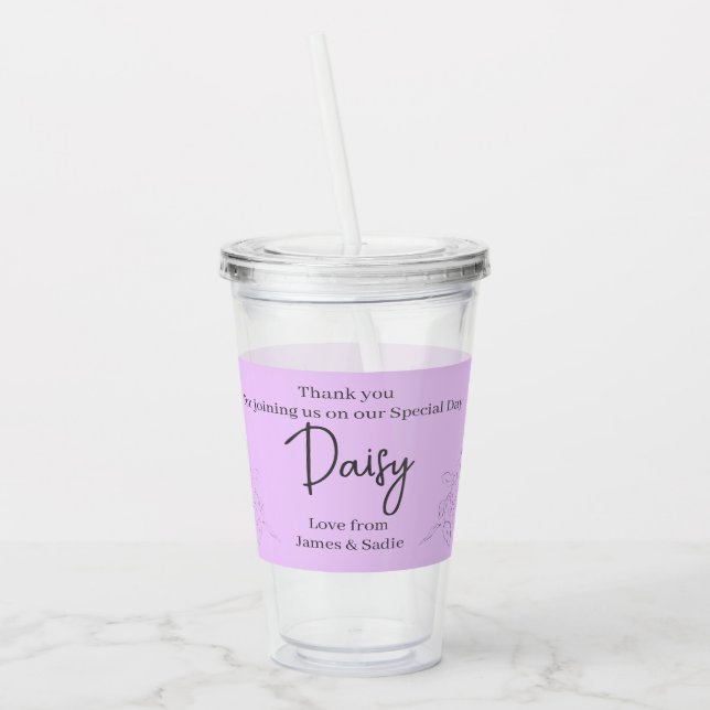 Anemone on Light Lilac Take Away Mugg (Vänster)