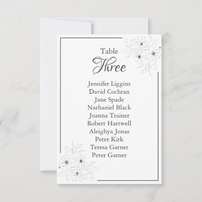 Anemone on White Bord Planner Sittdiagram (Framsida)