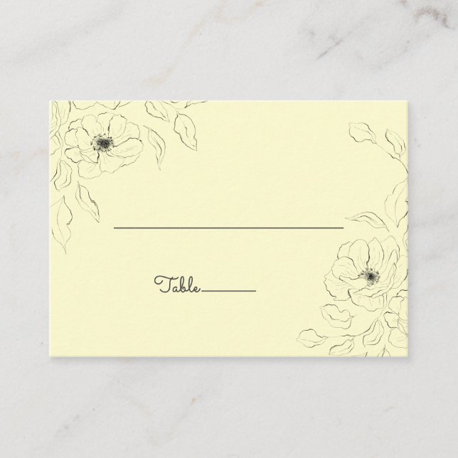 Anemone på ett laterat kort för krämbakgrund* (Framsida)