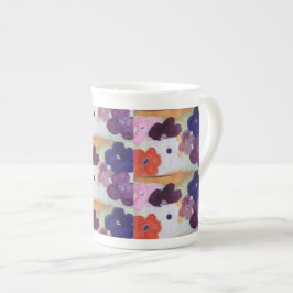 Anemone Vår blommor Benporslin Mugg
