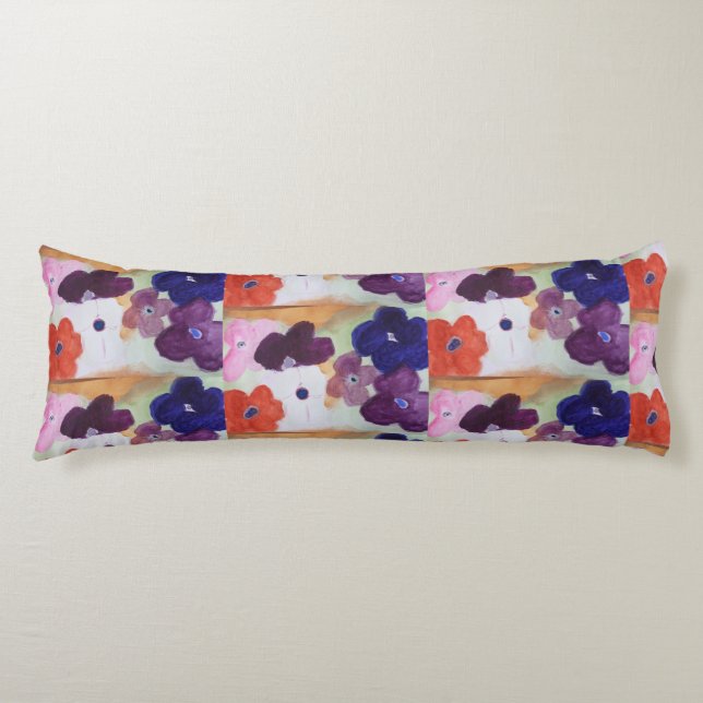 Anemone Vår blommor Body Cushion Kroppskudde (Framsidan)