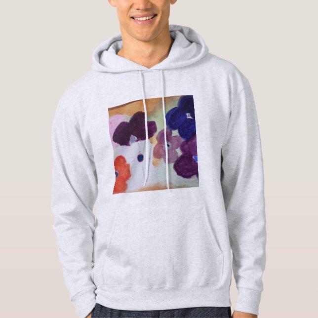 Anemone Vår blommor Hoodie (Framsida)