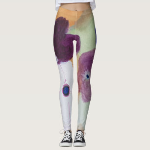 Anemone Vår blommor Leggings