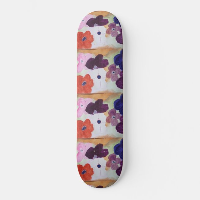 Anemone Vår blommor Skateboard (Framsida)