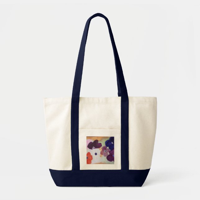 Anemone Vår blommor Strap Tote Bag Tygkasse (Framsidan)