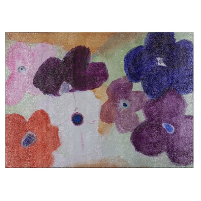 Anemone Vår Flower Chopping Board (Framsidan)