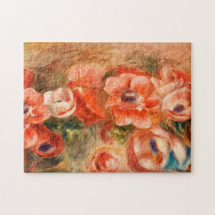 Anemoner av renoir Impressionist-färgning Pussel