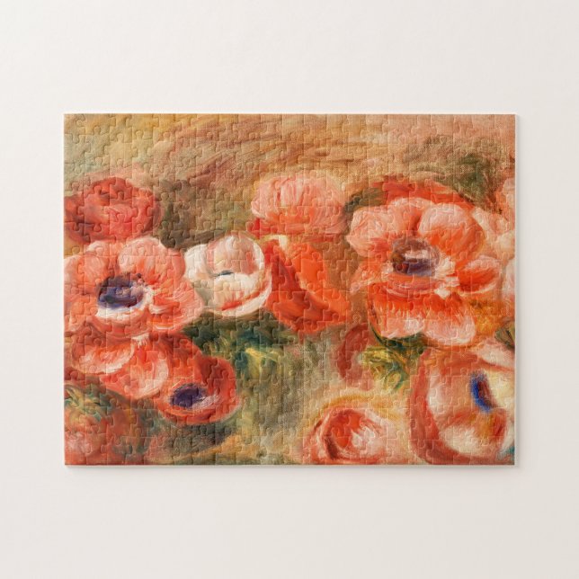 Anemoner av renoir Impressionist-färgning Pussel (Horisontell)