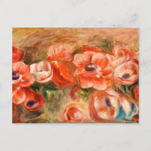 Anemoner av renoir Impressionist-färgning Vykort