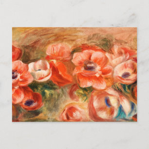Anemoner av Renoir Impressionistisk målning Helg Vykort