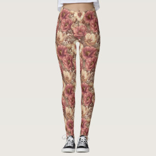 Anemoner Blomma Träning Anemoner Estetik Leggings
