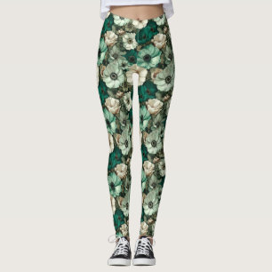 Anemoner blomma Yoga Anemoner Lyx Morsdag Leggings