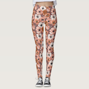 Anemoner blommar Övning Anemoner Förtrollning Bäst Leggings