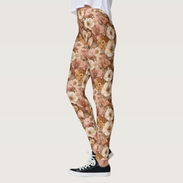 Anemoner Blommöte Anemoner Blomsterhemlighet Leggings (Vänster)