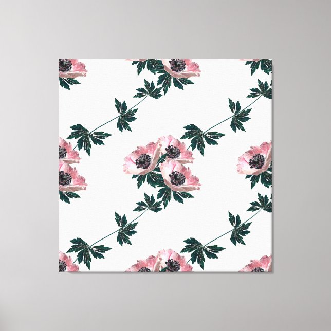 Anemoner. Canvastryck (Framsida)