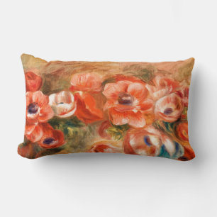 Anemoner från Renoir Impressionist Painting Lumbarkudde