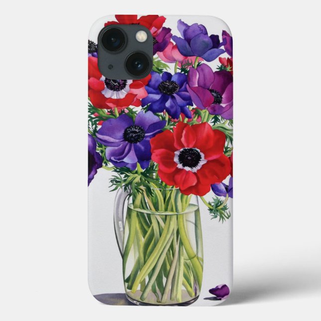 Anemoner i en Glass tillbringare (Baksida)