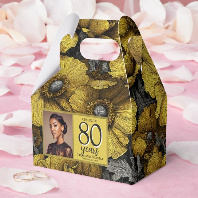 Anemoner Inspirerade Kvinnors Födelsedagspresent F Presentaskar (Bröllop)