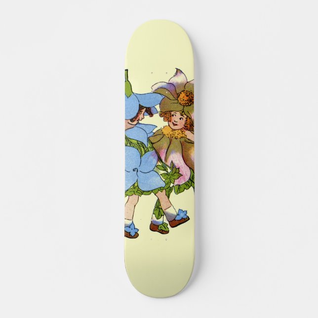 Anemoner och blåsor mini skateboard bräda 18,7 cm (Framsida)