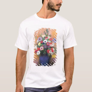 Anemoner och lila i en blåttvas, efter 1912 tee shirt
