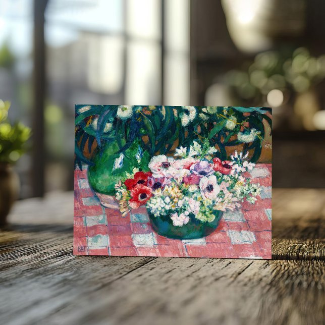 Anemoner | Theo van Rysselberghe Vykort (Skapare uppladdad)