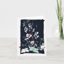 Anemones and Money Plant
